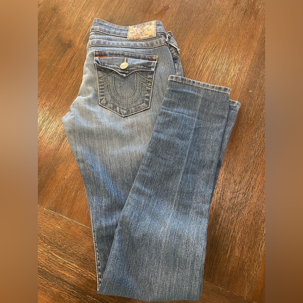 True Religion Classic Blue Straight Leg Jeans